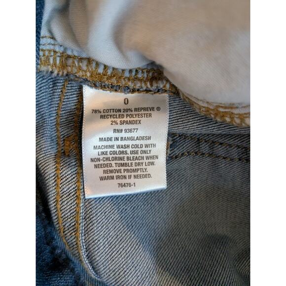 Arizona Distressed Midrise Bootcut Stretch Jeans 0 Women's - Picture 8 of 8